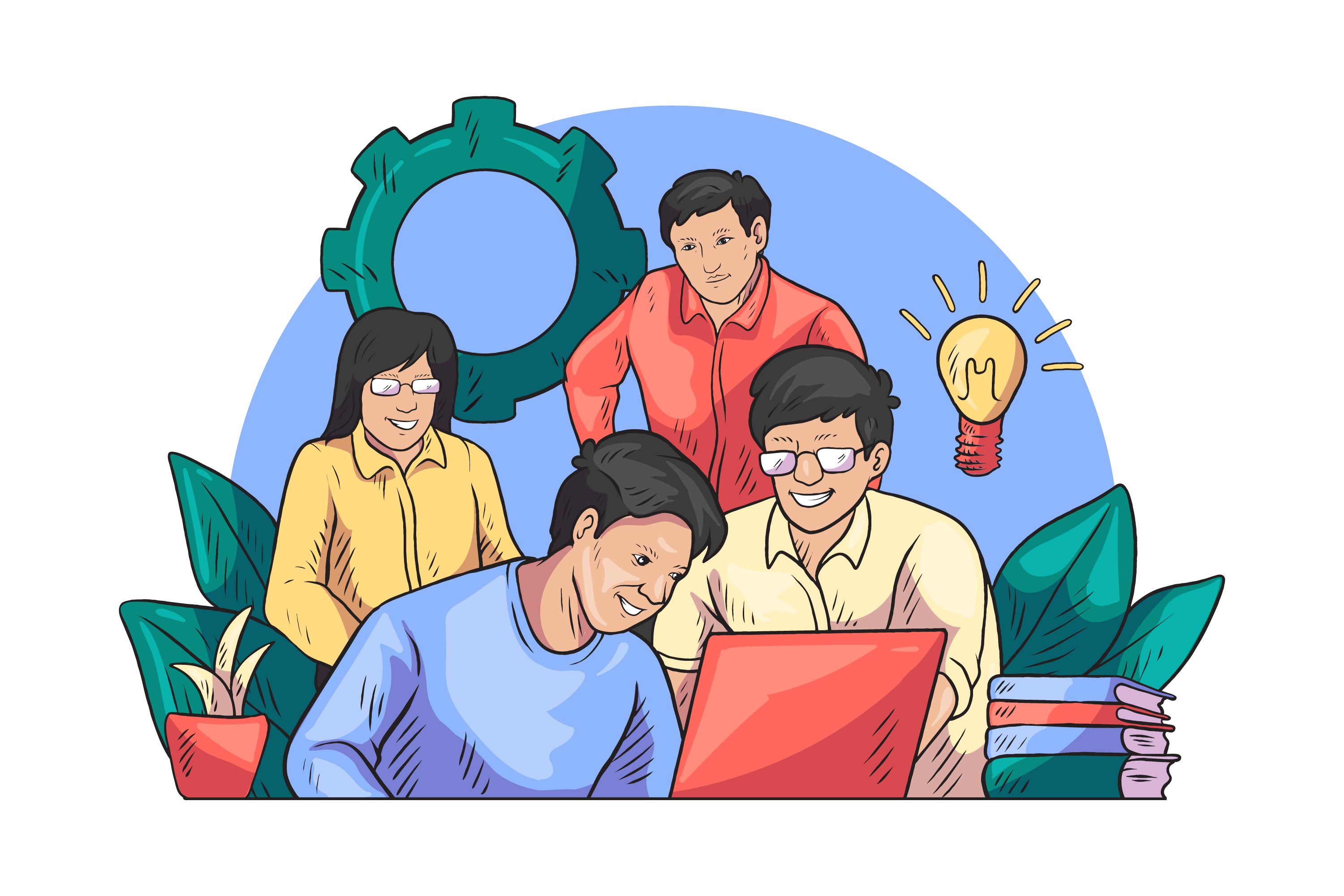 Teamwork Illustration